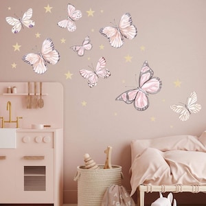Butterfly Set V210 Wall Sticker Butterflies Wall Decal Sticker Wall Foil Children&#39;s Room Girl&#39;s Room Wall Decoration Swarm