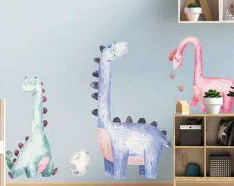 DINO Set Wandtattoo V244 Kinderzimmer Wandaufkleber Sticker Aufkleber Dinosaurier Ei