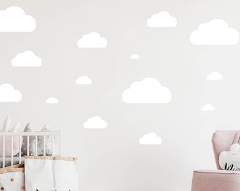 Clouds Set Wall Decal pour Baby Room Sticker Stickers Sky Clouds Wall Sticker Chambre d’enfants de différentes couleurs