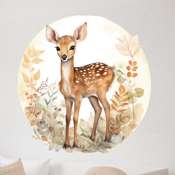 Fawn Wall Decal - Etsy