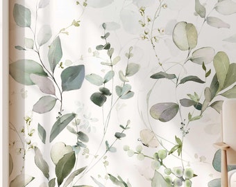 Leaf Wallpaper for Children's Rooms - Mural Wall Decal Kids Wallpaper - Perfect for Baby Nursery TP229