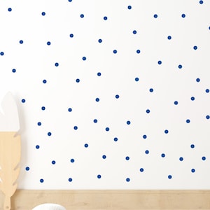 Points Set 108 Pieces Wall Decal for Baby Room V293 Sticker Sticker Circle Wall Sticker Children&#39;s Room Circles Dots Adhesive Dots | BLUE
