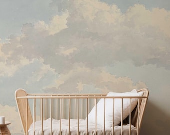 Clouds wallpaper for the children's room photo wallpaper children's wallpaper sky clouds baby room TP265