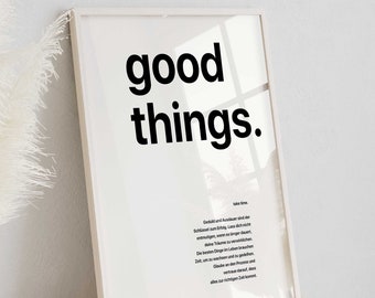 Mural Premium EP101 / good things / Poster Murals Motivation