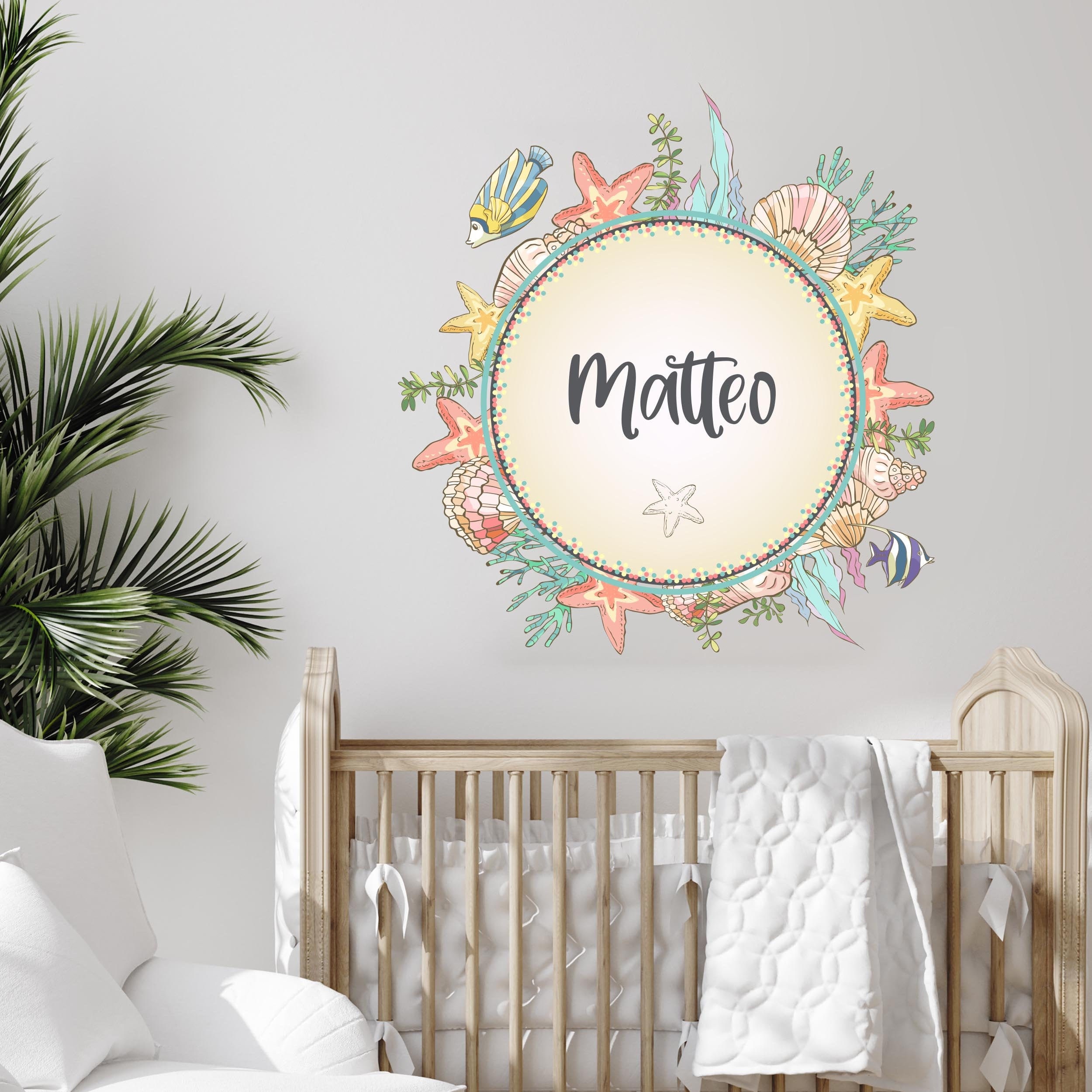 Sea Animals With DESIRED NAME V277 Wall Decal Customizable - Etsy Sea Animals With DESIRED NAME V277 Wall Decal Customizable - Etsy