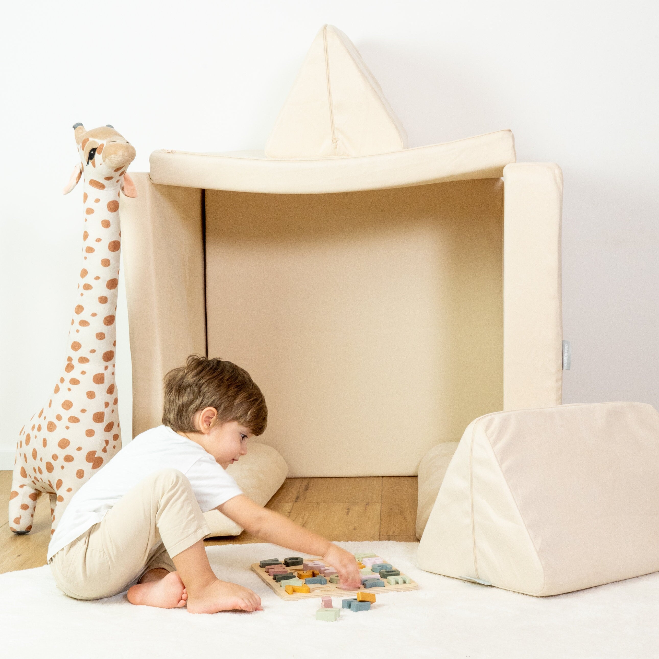 Canapé Modulaire Enfants 10 Pièces - Mousse Haute Résilience - Housses Lavables - Jeu Créatif