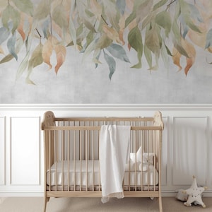 Blätter Tapete für das Kinderzimmer Fototapete Wandaufkleber Kindertapete Natur Pflanzen Abenteuer Babyzimmer TP238