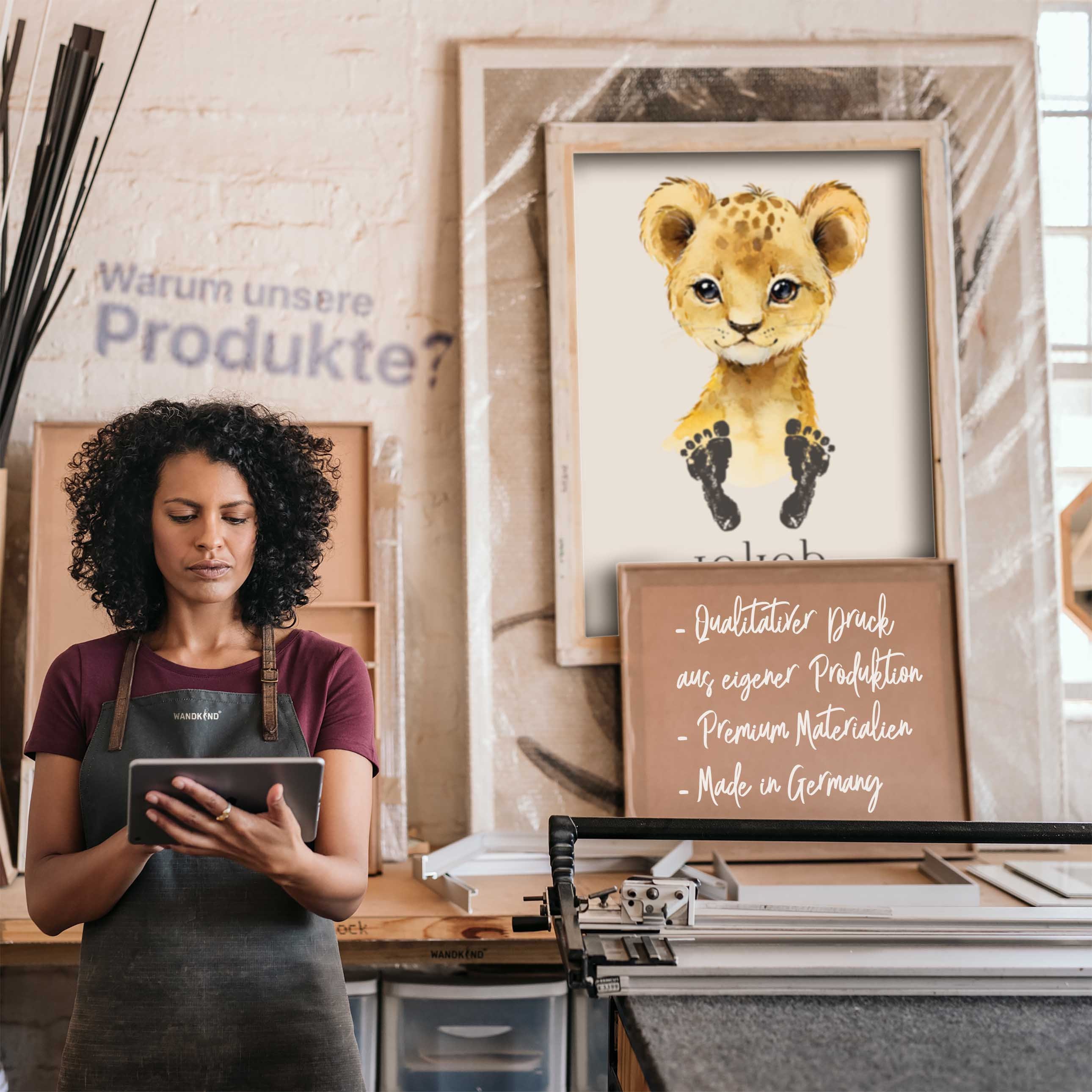 Manufaktur MV 3D LED Schaf Wandbild - Holz Deko Mit Beleuchtung