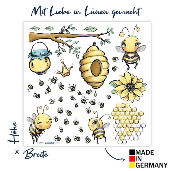 Adesivi Ape 3D - 24 Pezzi Con 2 Misure, Decorazione Parete Per Feste A Tema Miele E Primavera