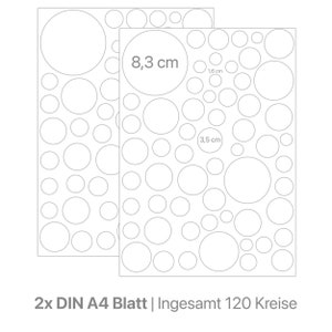 Kreise Set 120 Stück Wandtattoo für Babyzimmer V283 Aufkleber Sticker Kreis Wandaufkleber Kinderzimmer Punkte Dots Klebepunkte GRÜN MILD Bild 3