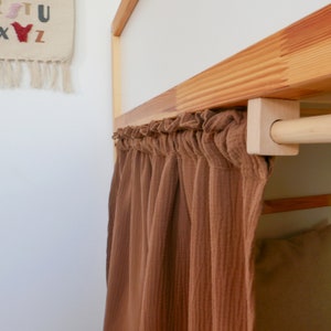 Curtain rod for IKEA Kura pine curtain rod perfect fit for loft bed & flat bed rod for Kura bed hack Kastanie