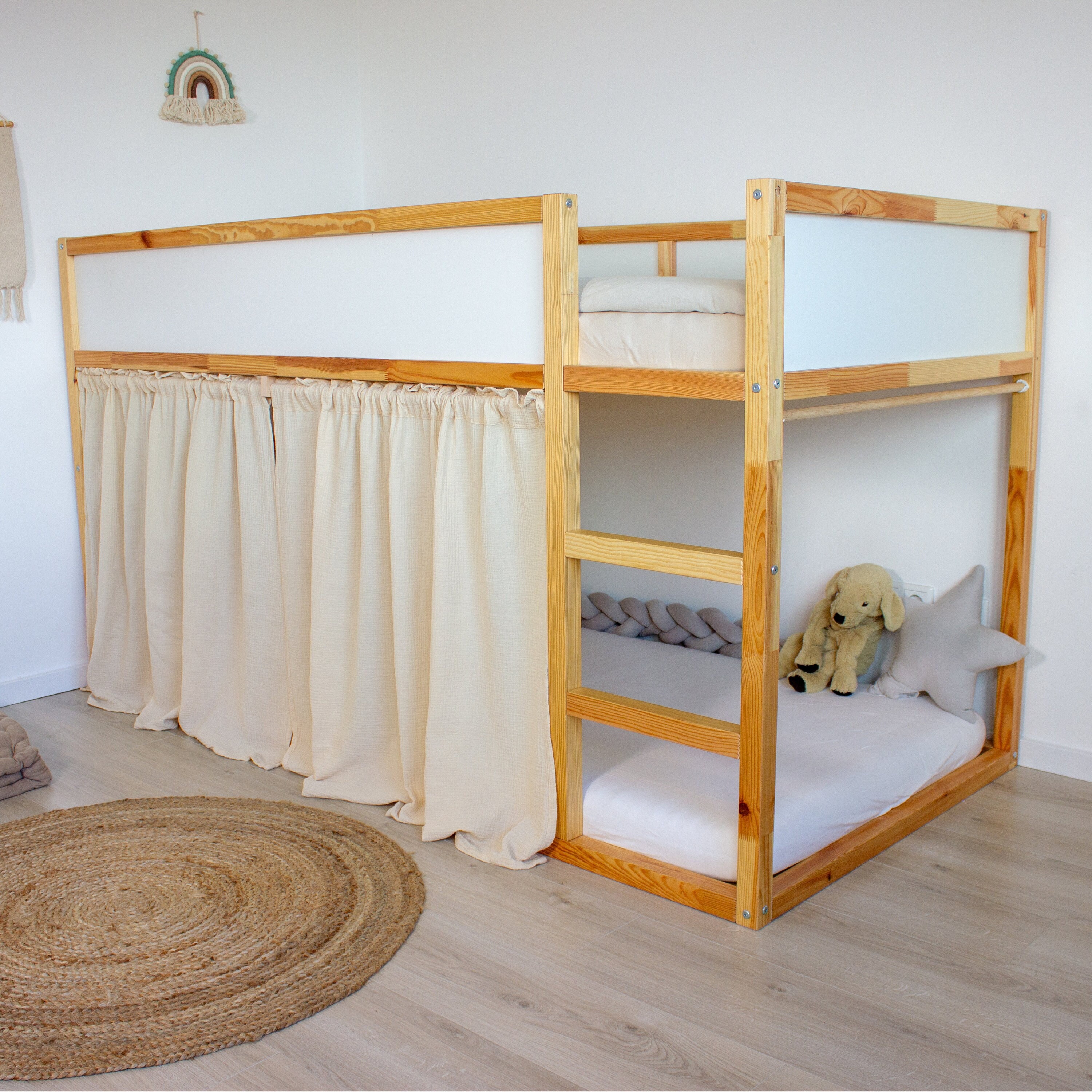 haozaikeji Vorhang für Bett Vorhänge Kinder Bettvorhang Etagenbett