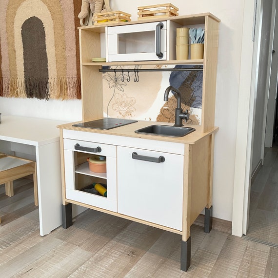 Adhesivo de madera para encimera de cocina de juguete IKEA Duktig, arena,  blanco cocina de juguete NO incluida -  España