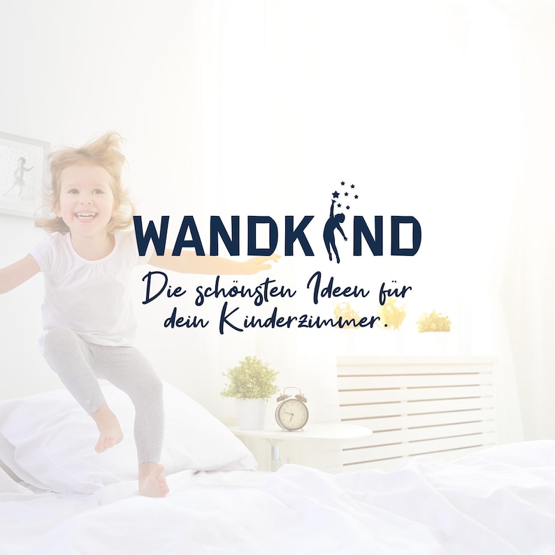 Bär auf der Wolke mit Wunschname V305 Wandtattoo Kinderzimmer Wandaufkleber Sticker Aufkleber mit Sternen Teddy Teddybär Halbmond Name Bild 6