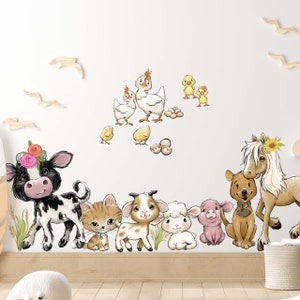 Bauernhof V360 Wandtattoo Kinderzimmer Baby Wandaufkleber Sticker Aufkleber Babyzimmer Bild 1