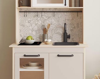 Adhesivo IKEA DUKTIG cocina infantil juego cocina lámina adhesiva muebles lámina adhesiva habitación infantil (muebles no incluidos) IKK-K732