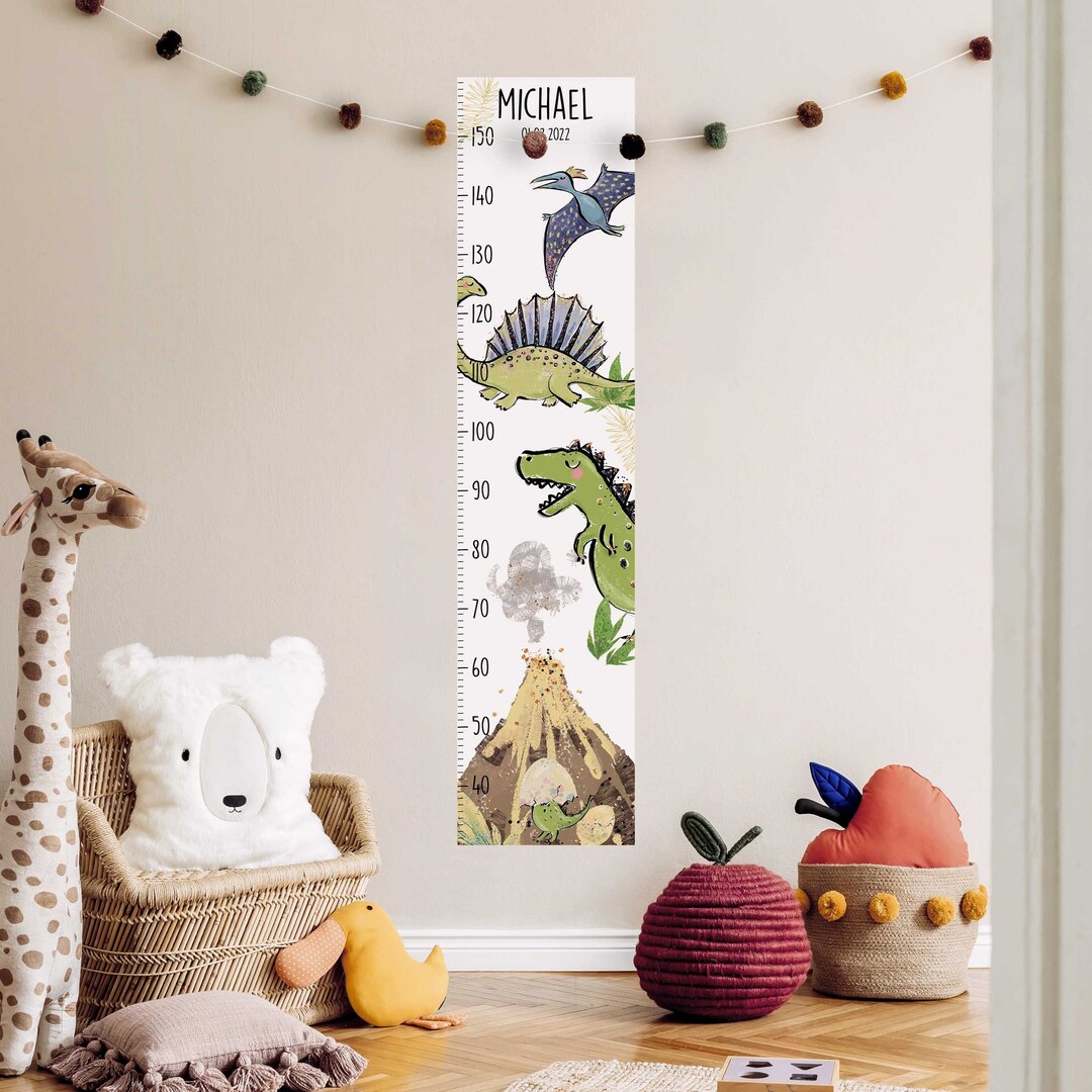 Measuring Sticker Decal Wall Decal Measuring Bar Customizable With Name Children's Room ...
