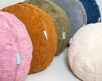 Corduroy floor cushion round for children corduroy seat cushion XL cushion