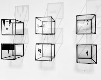 Humorous Metal Wall Art Set - Thought Organizer Sculpture in Limited Serie