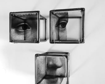 Leonardo Da Vinci Inspired Steel Wall Sculpture: Renaissance Home Decor