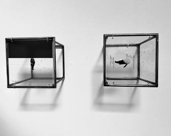 Dark Thoughts - Limited Edition Metal Sculpture & Diptych by Furst_Ori