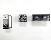 Gallery wall set, framed art decor, original gift 3d interior design