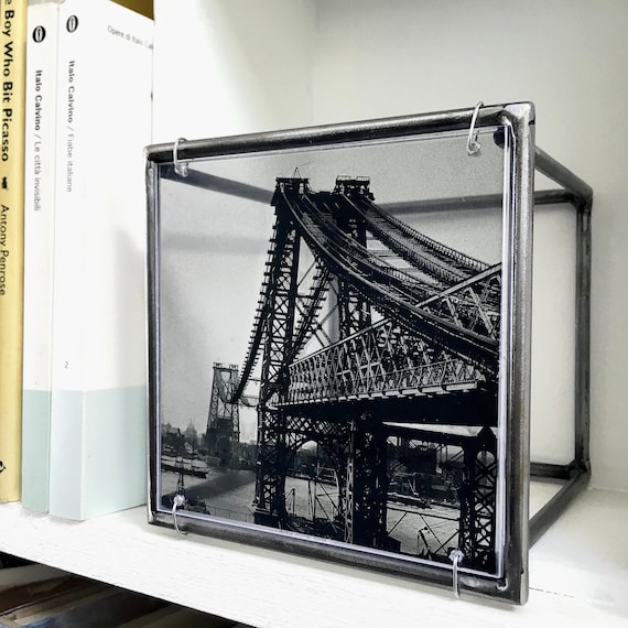 Wall art decor, metal sculpture, Williamsburg Bridge, art and shadow, home gift.