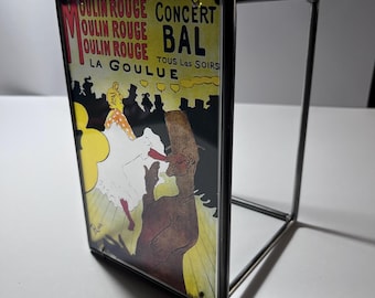 Henri de Toulouse-Lautrec Moulin Rouge Steel Frame Art Sculpture 13x18cm