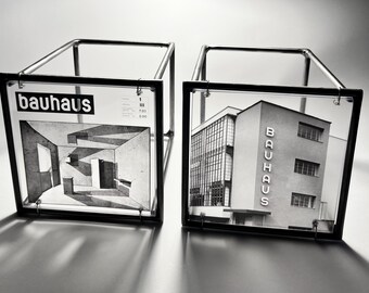 Metal wall art sculpture, Bauhaus geometric arquitectura, Home decor gift