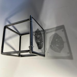 Sacred Geometry Metal Sculpture: Leonardo da Vinci art object decor image 14