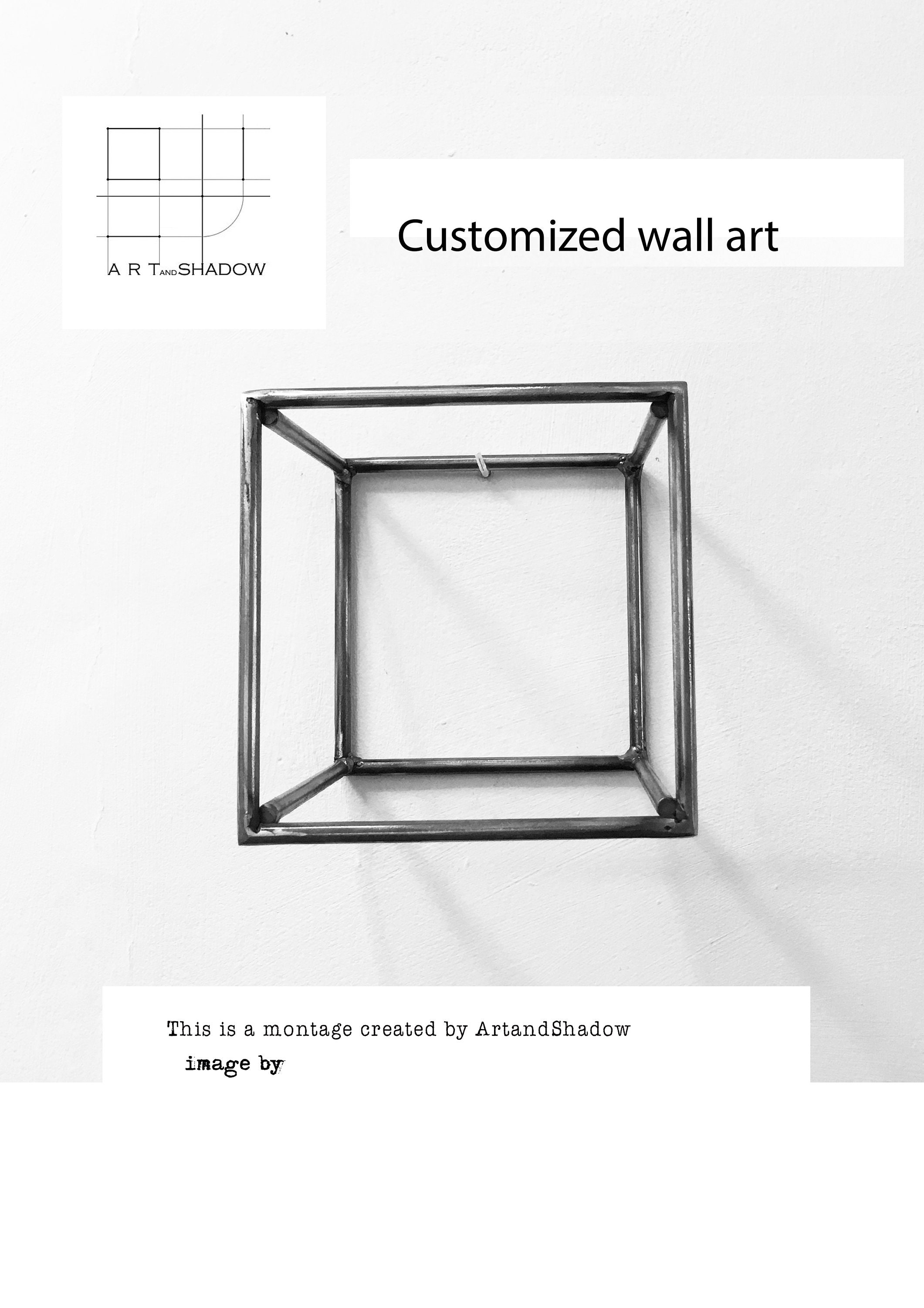 Custom ArtandShadow frame personalised with your photography, innovative designer metal picture framing