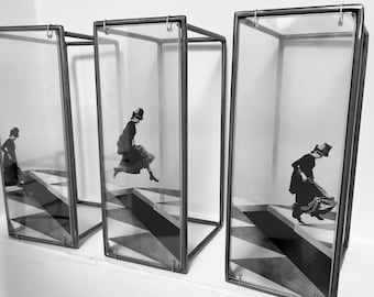 Avoiding the Void, metal wall or desk top sculpture, original interior design, art object gift