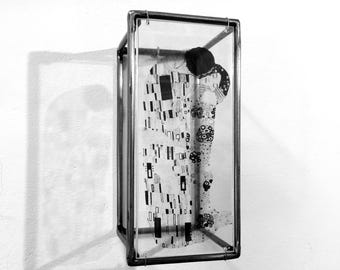 Gustav Klimt The Kiss Metal Sculpture Interior Art Home Decor