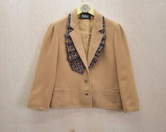 Camel Hair Blazer Etsy