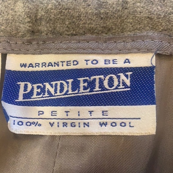 Pendleton Wool Suit Set Gray Size 8 90s Vintage - image 8