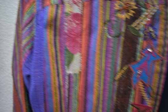 Boho Vintage Silk Floral Embroidery Beads & Sequi… - image 3