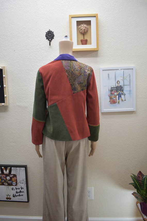 Vintage Koret Colors Clashing Patchwork Blazer - image 7