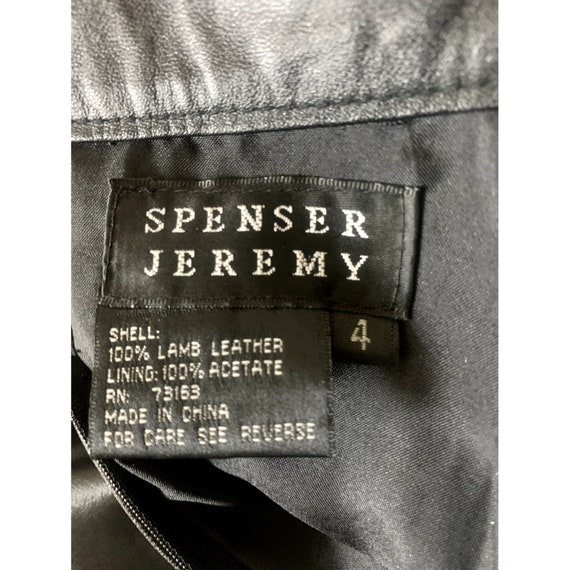 Spenser Jeremy Lamb Leather Black Pencil Career S… - image 7