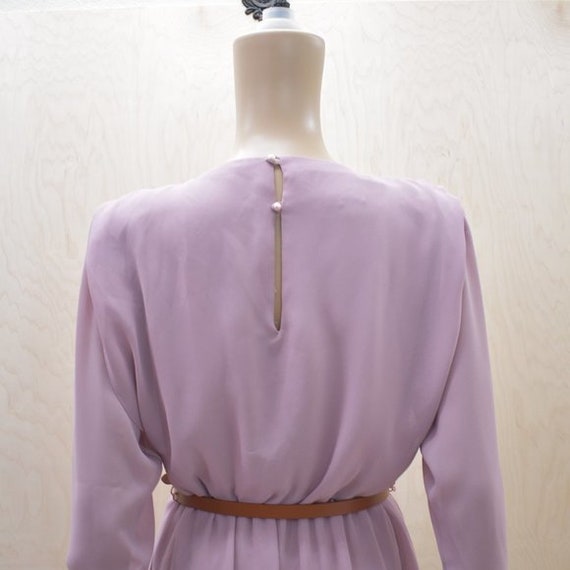 Vintage Timeless Layered Draped  Chiffon Dress 4 - image 4