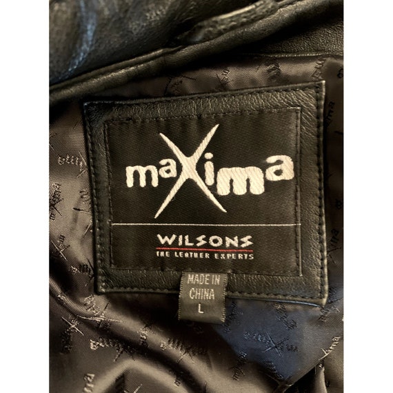 Wilson Leather Soft Black Leather Button-up Jacke… - image 3