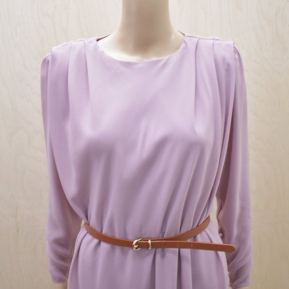 Vintage Timeless Layered Draped  Chiffon Dress 4 - image 5