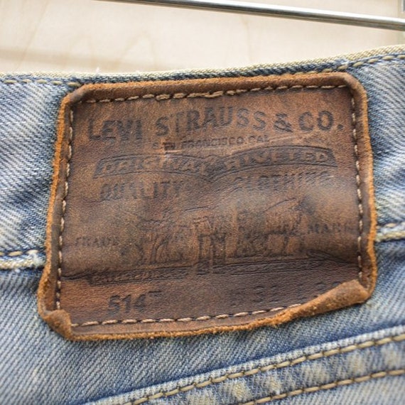 Rare Levi's Vintage Back Rivets Leather Tag Gem