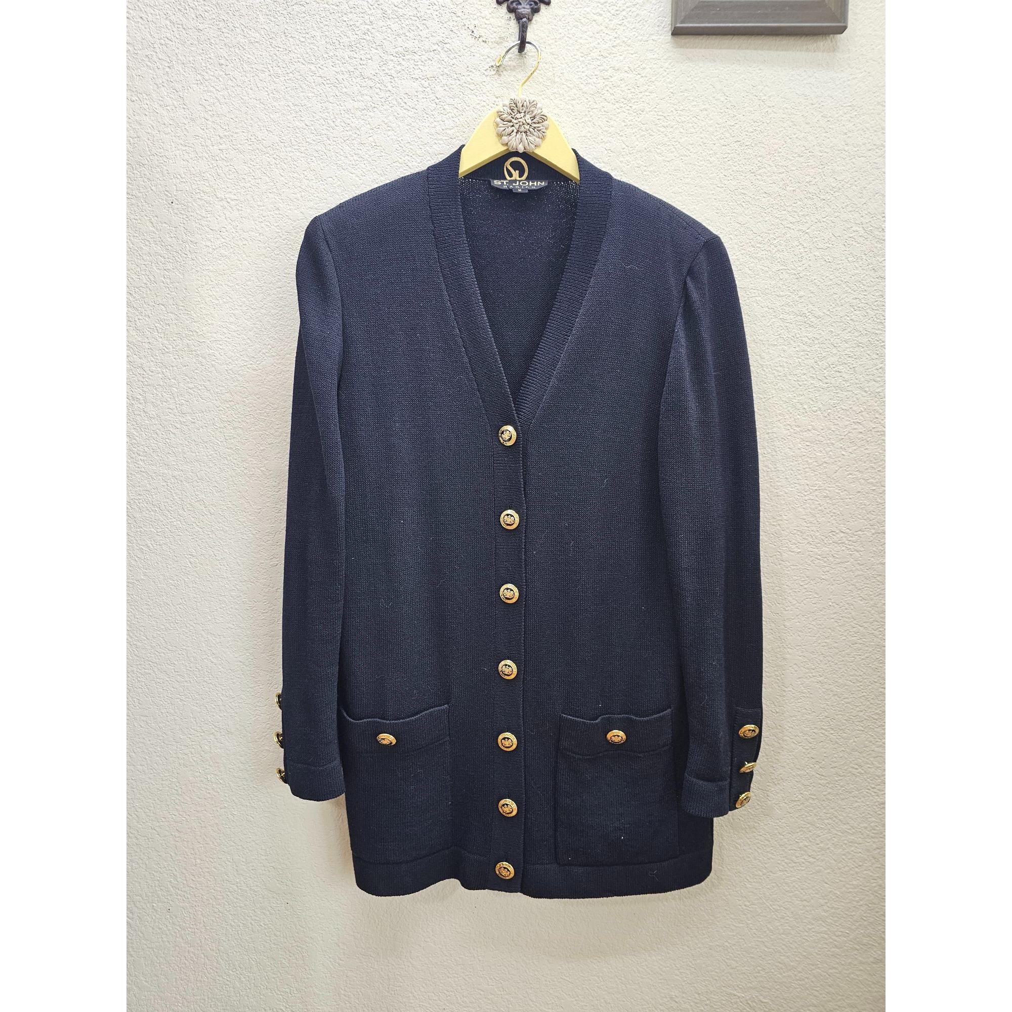 Blazer femme St. John de taille moyenne vintage Santana en tricot oversize