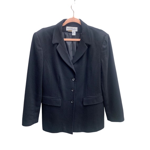 Norton McNaughton Wool Retro Career Black Blazer 1