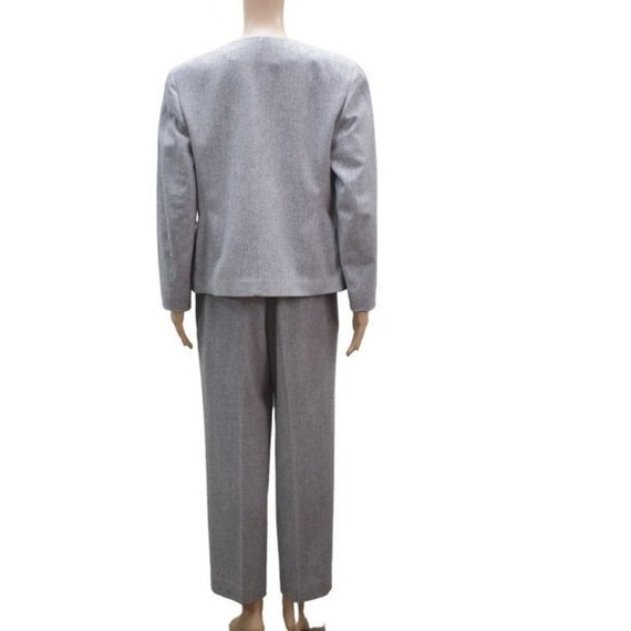 Pendleton Wool Suit Set Gray Size 8 90s Vintage - image 3