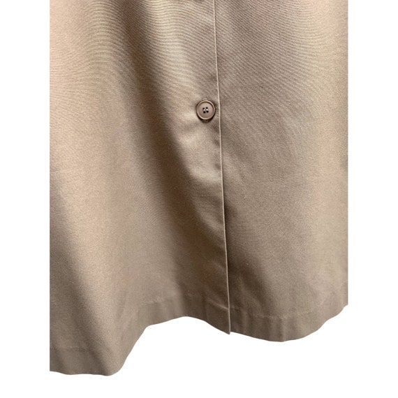 Koret 80s Vintage A-Line Button Front Skirt  w Po… - image 4