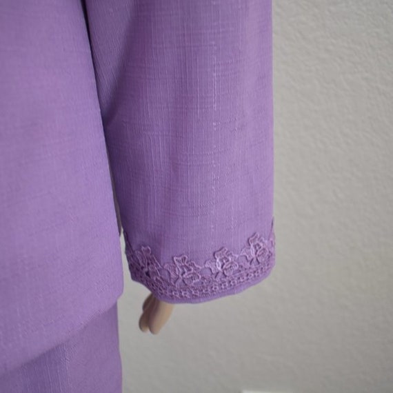 Koret Vintage Two Piece Suit Formal Lavender Dress - image 6