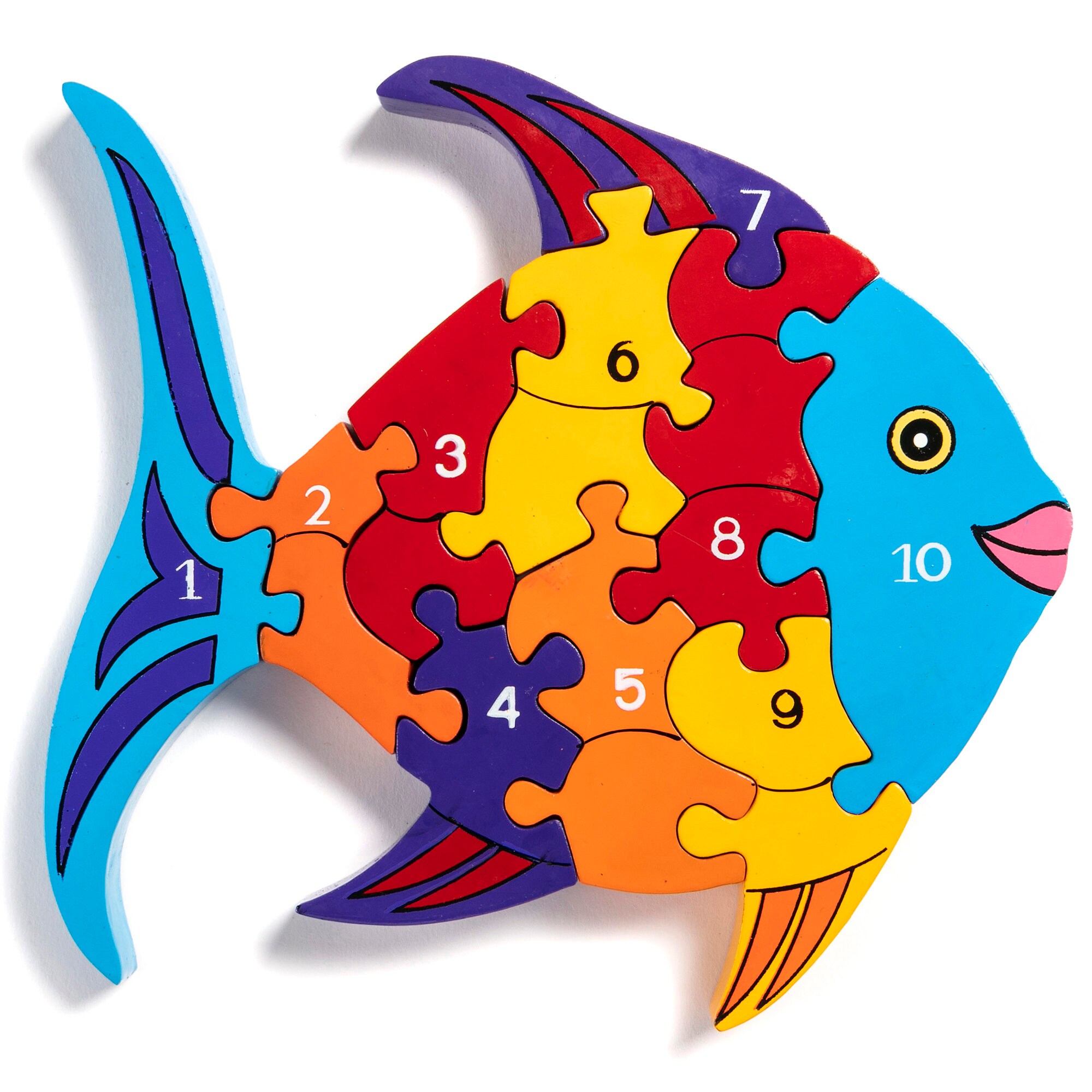 Fishing Game Marine Biological Cognitive Fishing Floaters Puzzle Toys Wffo Puzzle Toys Multicolor 