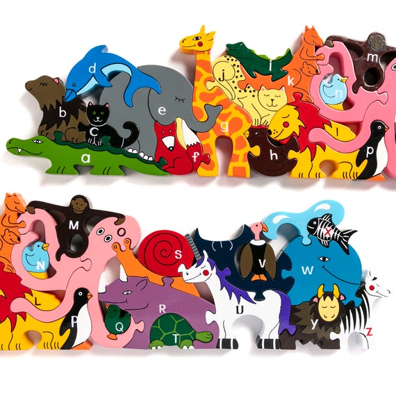 Buy Alphabet Zoo Handcrafted Wooden Jigsaw Puzzle & Play Set Online in India - Etsy Buy Alphabet Zoo Handcrafted Wooden Jigsaw Puzzle & Play Set Online in India - Etsy