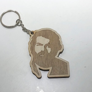Wooden keychain Bud Spencer gadget Wooden keychain gift (with surprise gift)